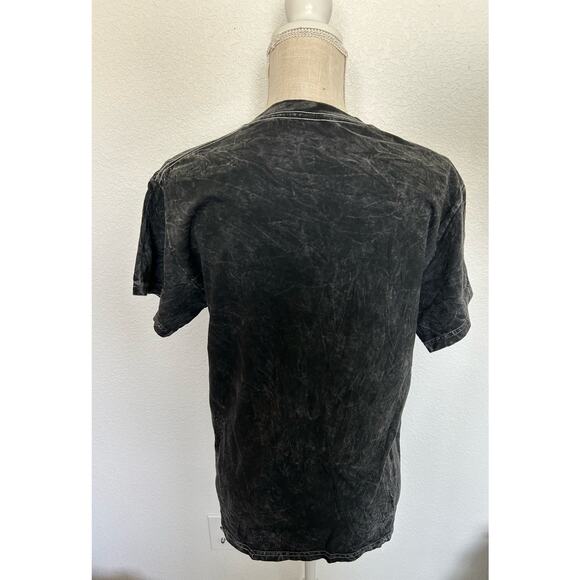 Nirvana Gray Acid Wash Smiley Graphic Band Tee - M - Picture 4 of 4